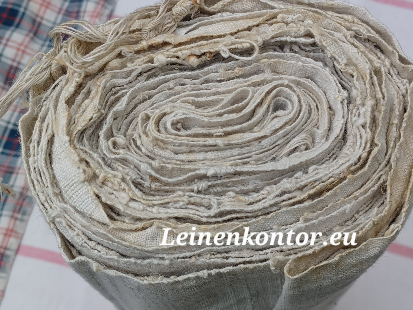 26.50 (6,3m x 0,70m x 0,5mm, 1390gr) Leinen Landhaus Leinenstoff Leinenballen