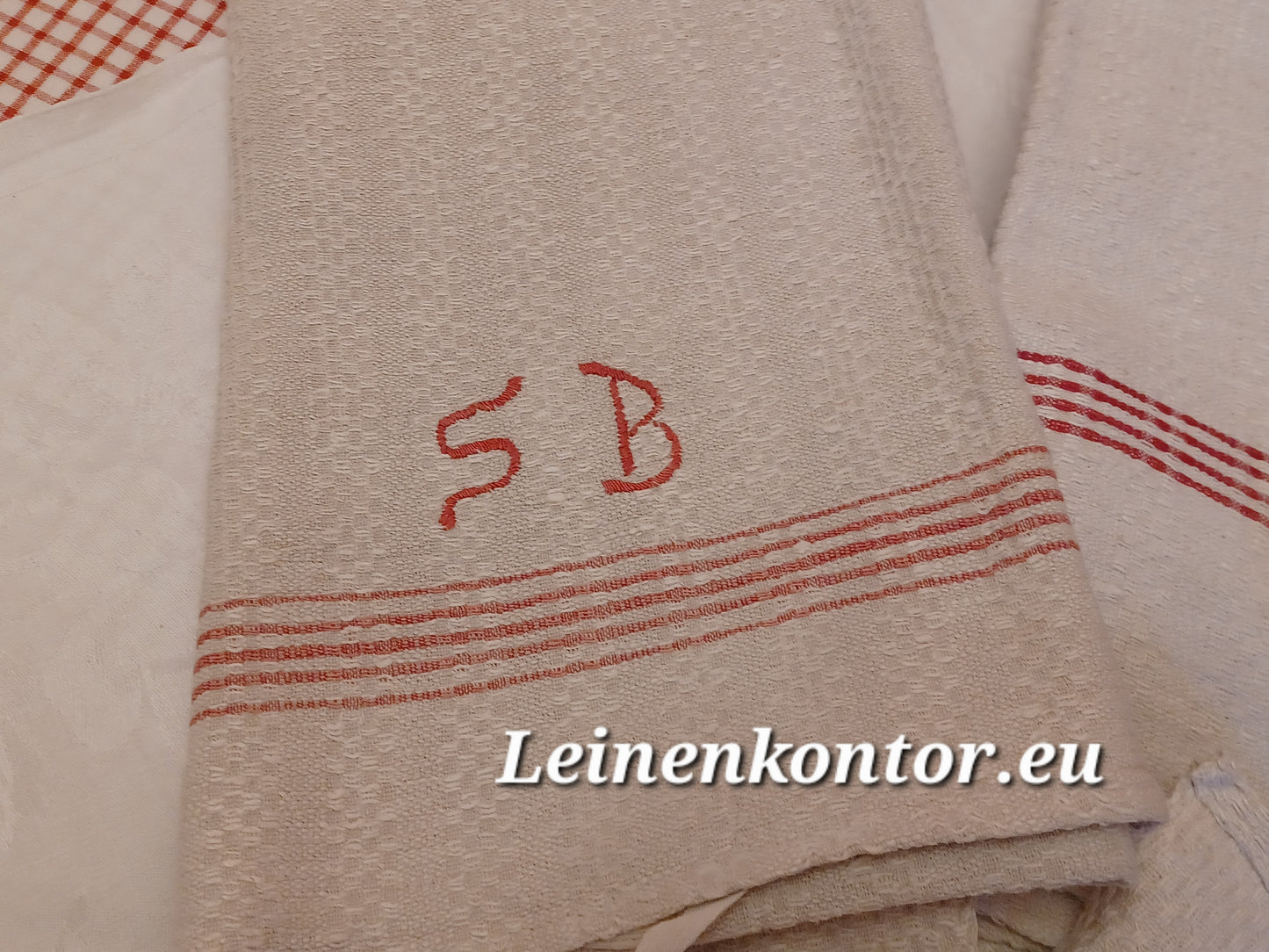 KG1.01 (41cm x 110cm 2x, 44cm x 105cm 3x)Halbleinenhandtücher Geschirrhandtuch Altes Bauerleinen Landhaus Leinenstoff Leinenhandtücher
