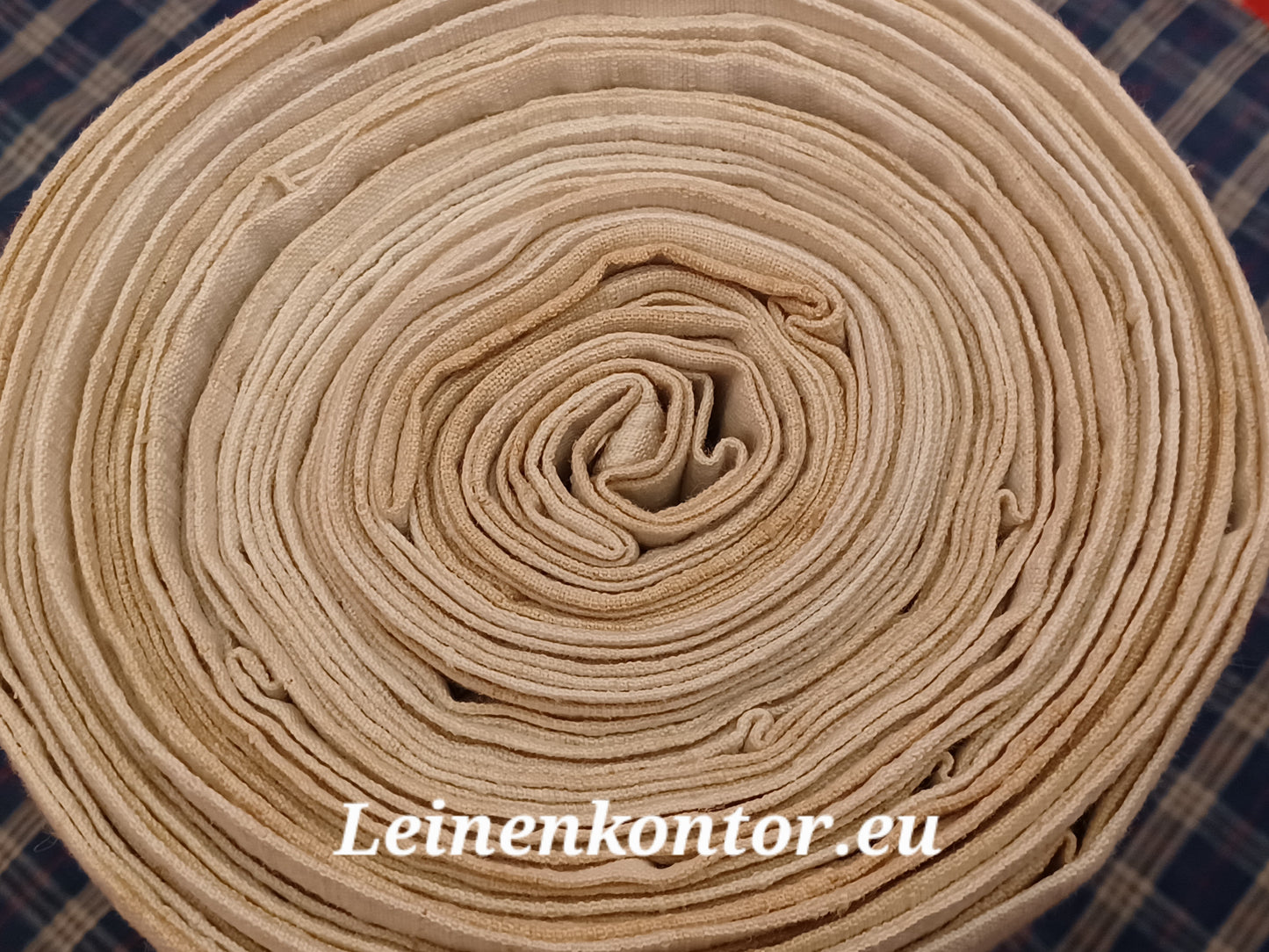 24.95 (15,1m x 0,71m x 0,5mm) Halbleinen, Altes Bauernleinen Landhaus Leinenstoff Leinenballen