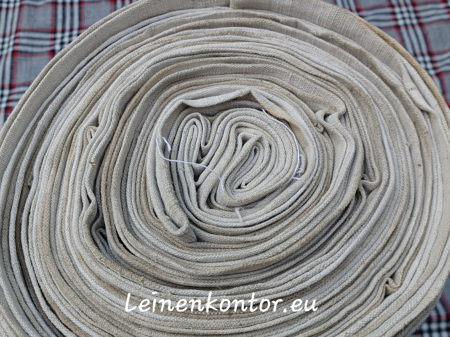 23.94 (23,5m x 0,69m x 0,55mm) Altes Bauernleinen Landhaus Leinenstoff Leinenballen