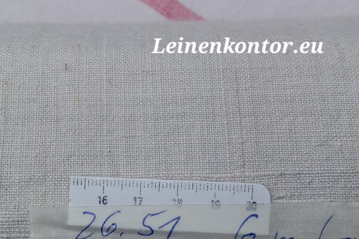 26.51 (6,0m x 0,69m x 0,55mm, 1650gr) Leinen Landhaus Leinenstoff Leinenballen