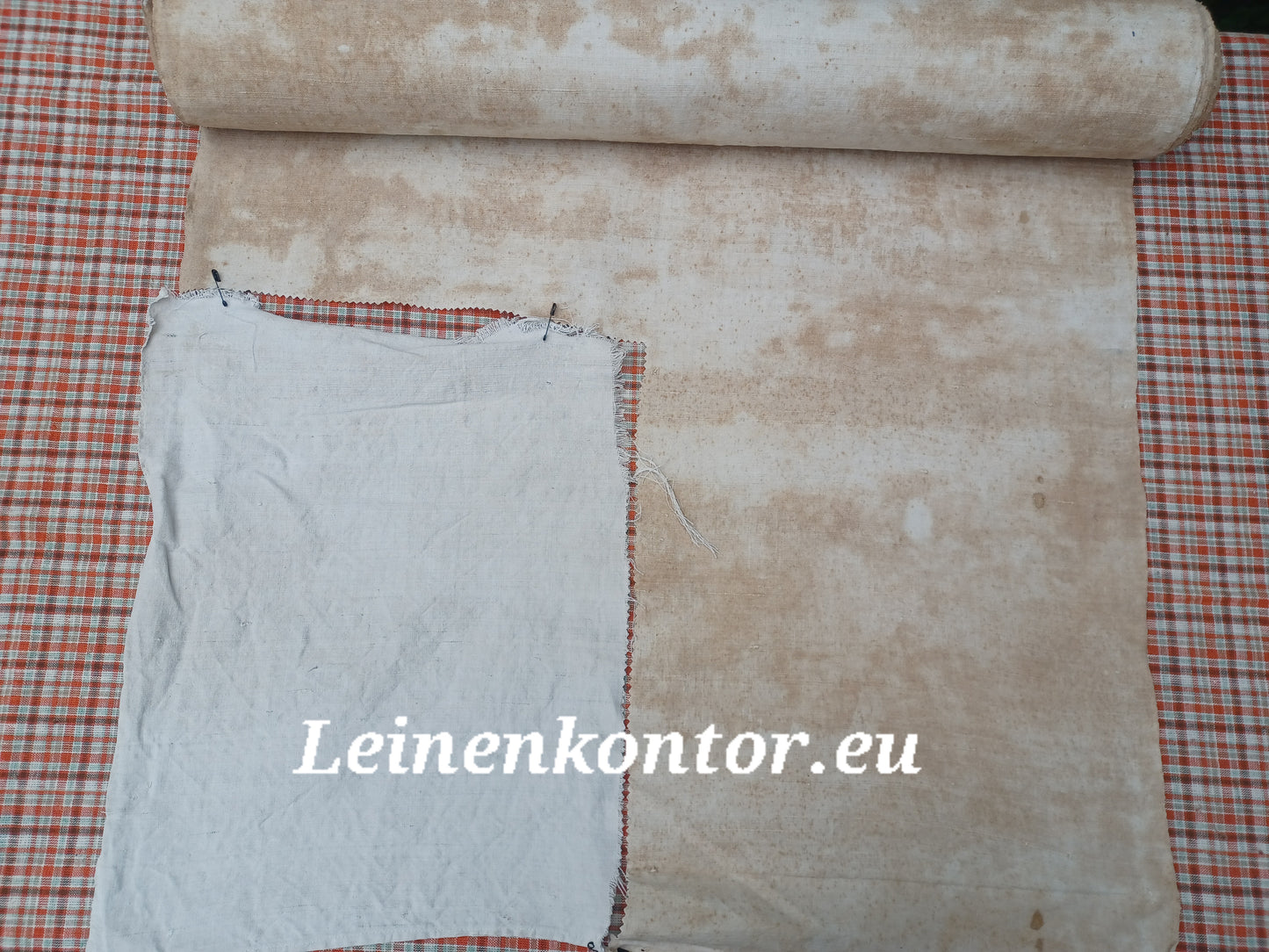Konv. 01.03 (4 Teile) Leinen Landhaus Leinenstoff Leinenballen Bauernleinen