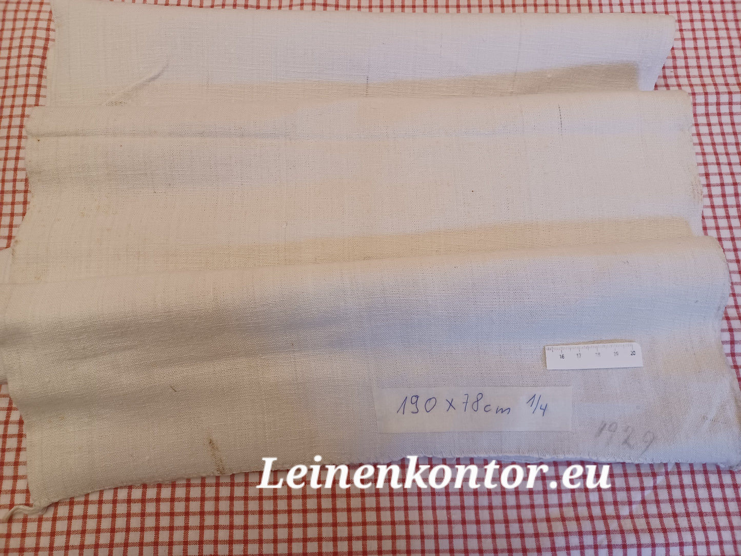 Konv. 01.03 (4 Teile) Leinen Landhaus Leinenstoff Leinenballen Bauernleinen
