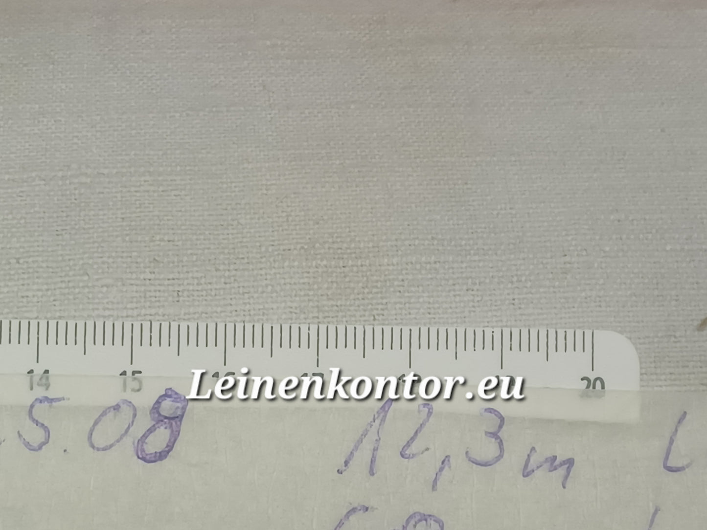 25.08 (12,3m x 0,68m x 0,5mm) Leinen Landhaus Leinenstoff Leinenballen