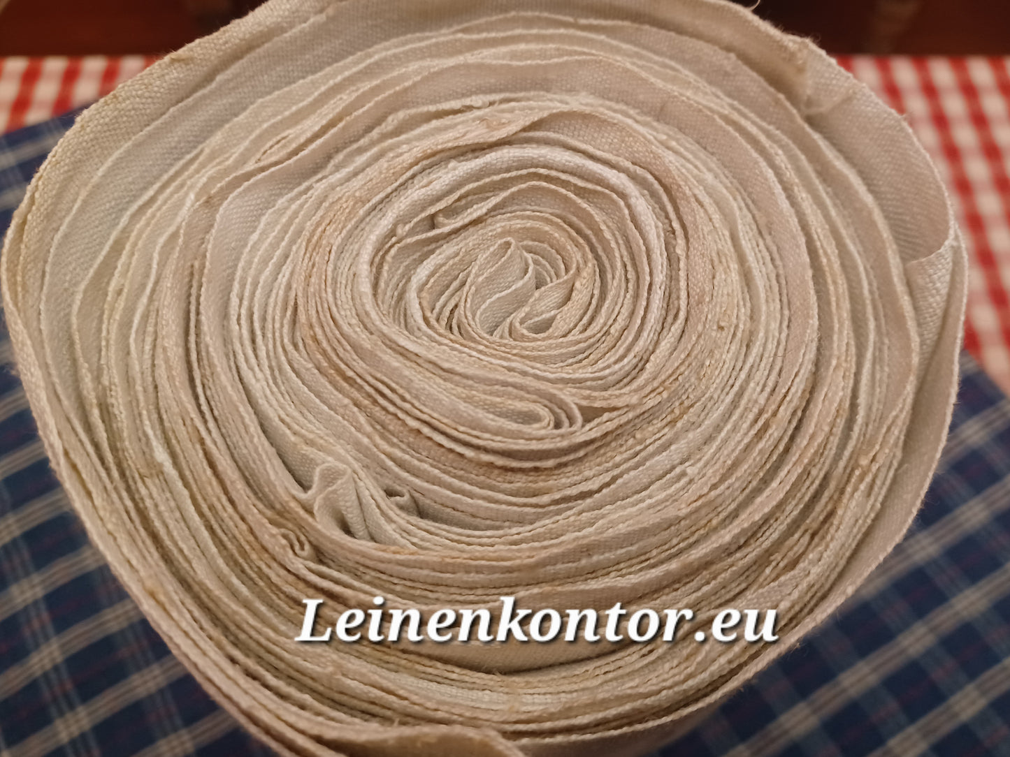25.96 (9,2m x 0,67m x 0,55mm, 2010gr) Bauernleinen Leinen Landhaus Leinenstoff Leinenballen