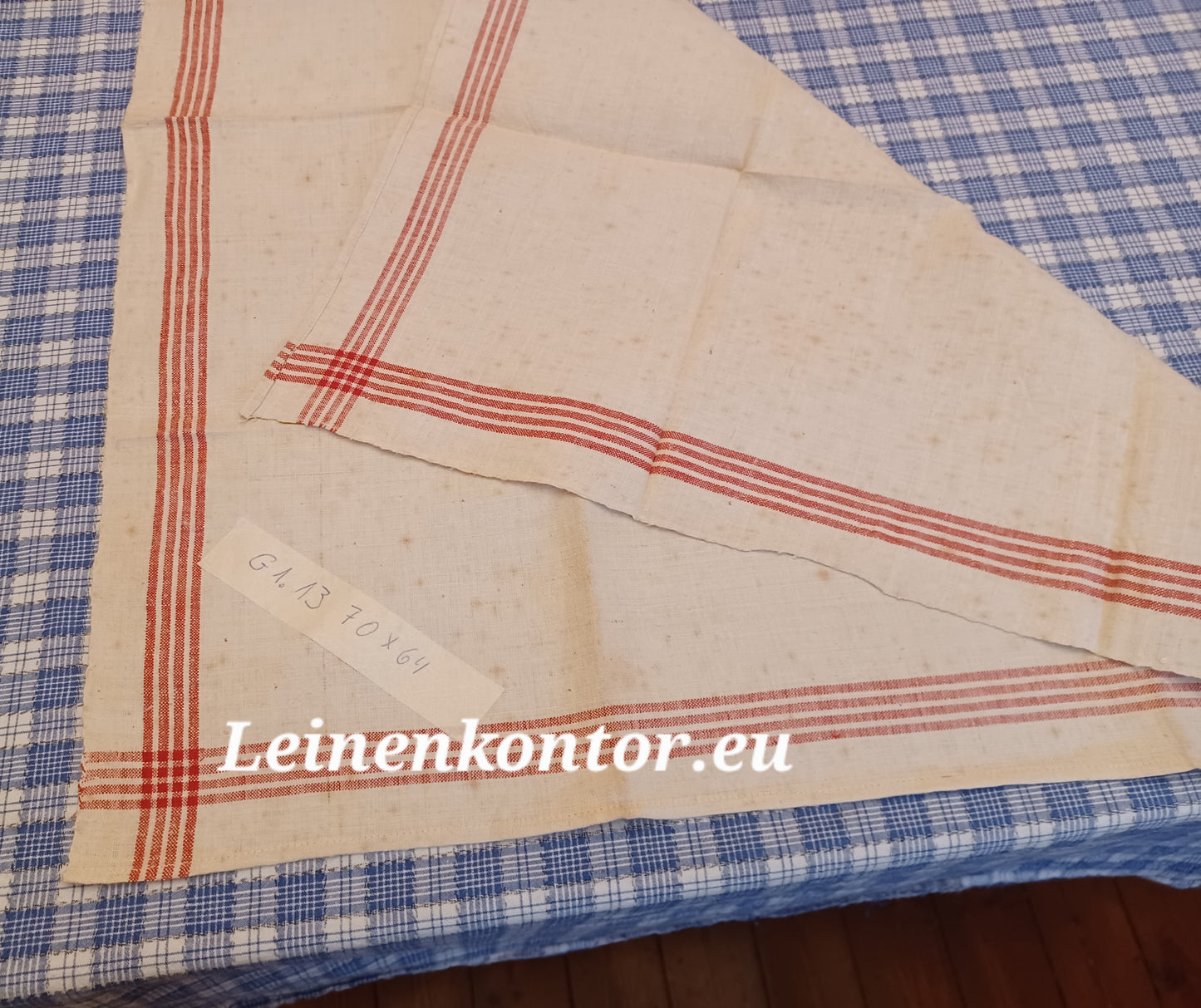G1.13 (70cm x 64cm) Geschirrhandtuch Altes Bauerleinen Landhaus Leinenstoff Leinenhandtücher