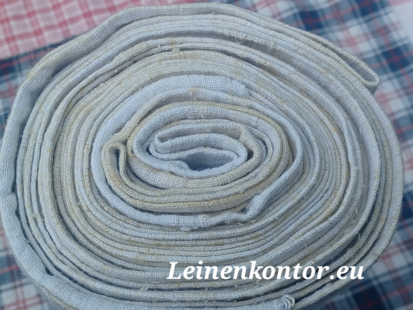27.29 (6,5m x 0,68m x 0,55mm, 5130gr) Leinen Landhaus Leinenstoff Leinenballen