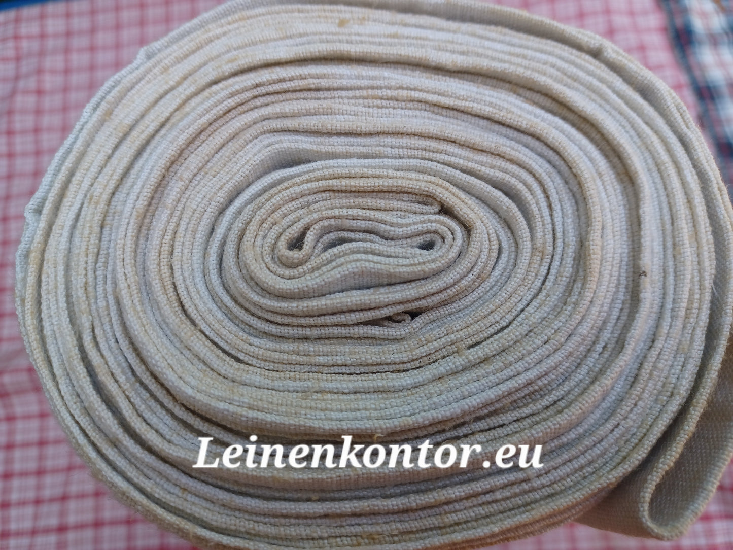 27.06 (8,3m x 0,66m x 0,55mm, 1620gr) Leinen Landhaus Leinenstoff Leinenballen