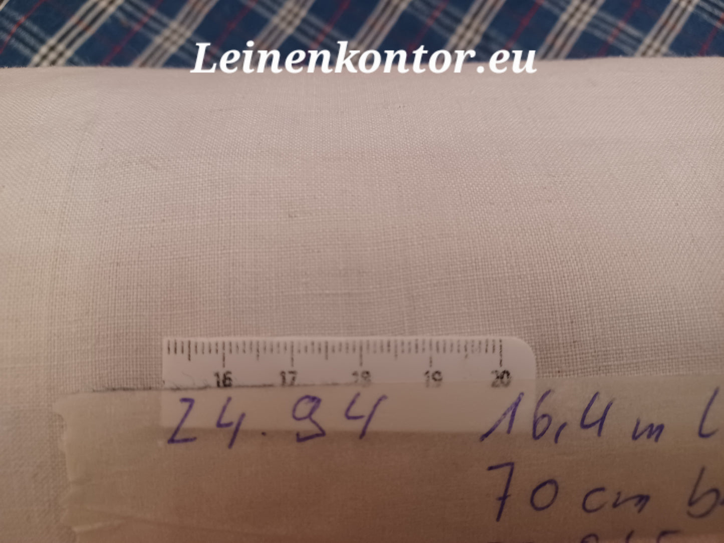 24.94 (16,4m x 0,70m x 0,45mm) Leinen Landhaus Leinenstoff Leinenballen