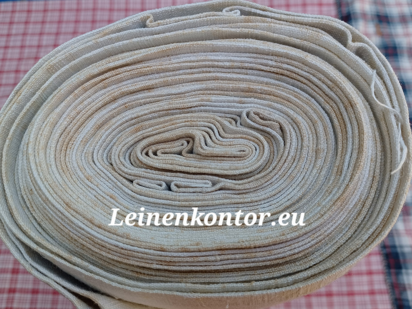 26.83 (9,1m x 0,68m x 0,5mm, 1680gr) Leinen Landhaus Leinenstoff Leinenballen