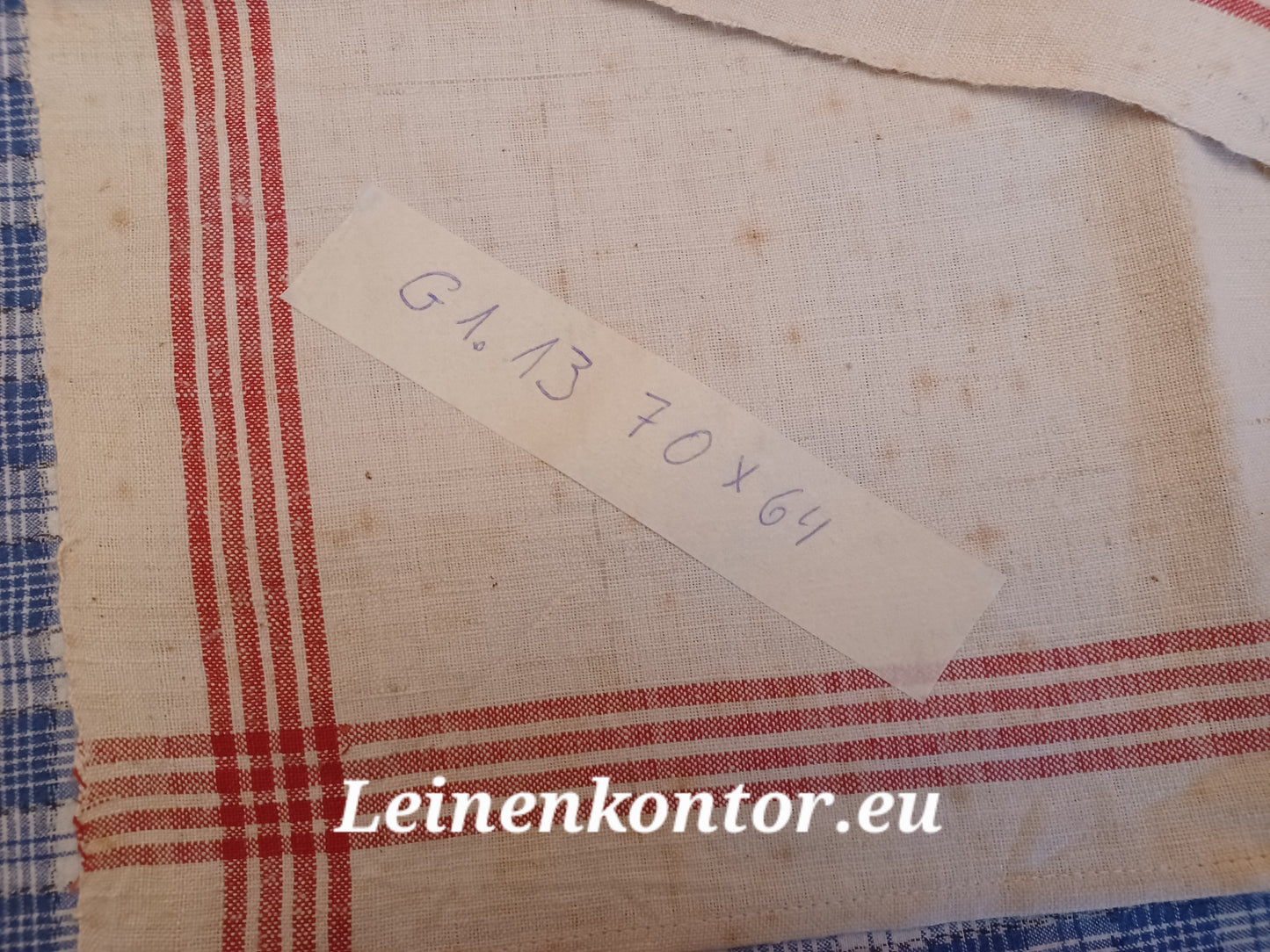 G1.13 (70cm x 64cm) Geschirrhandtuch Altes Bauerleinen Landhaus Leinenstoff Leinenhandtücher