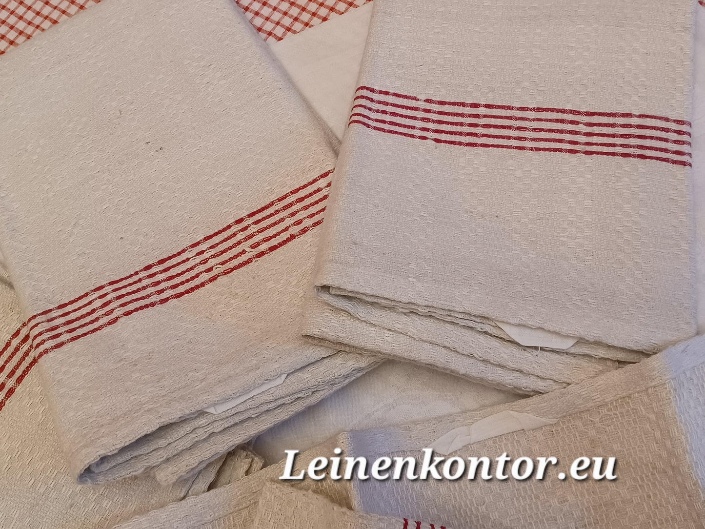 KG1.01 (41cm x 110cm 2x, 44cm x 105cm 3x)Halbleinenhandtücher Geschirrhandtuch Altes Bauerleinen Landhaus Leinenstoff Leinenhandtücher