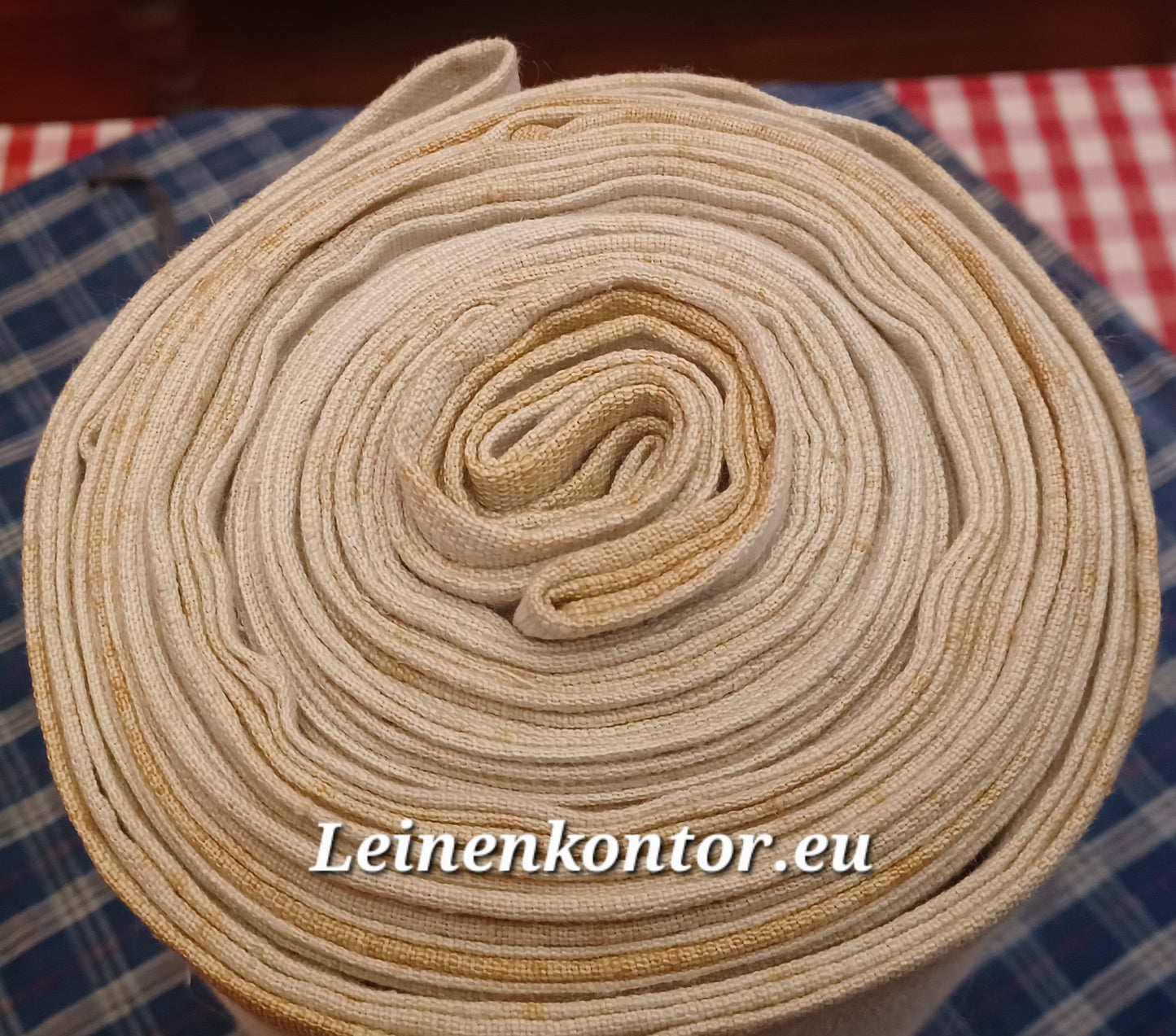 26.12 (11,2m x 0,72cm x 0,45mm, 2450gr) Bauernleinen Leinen Landhaus Leinenstoff Leinenballen