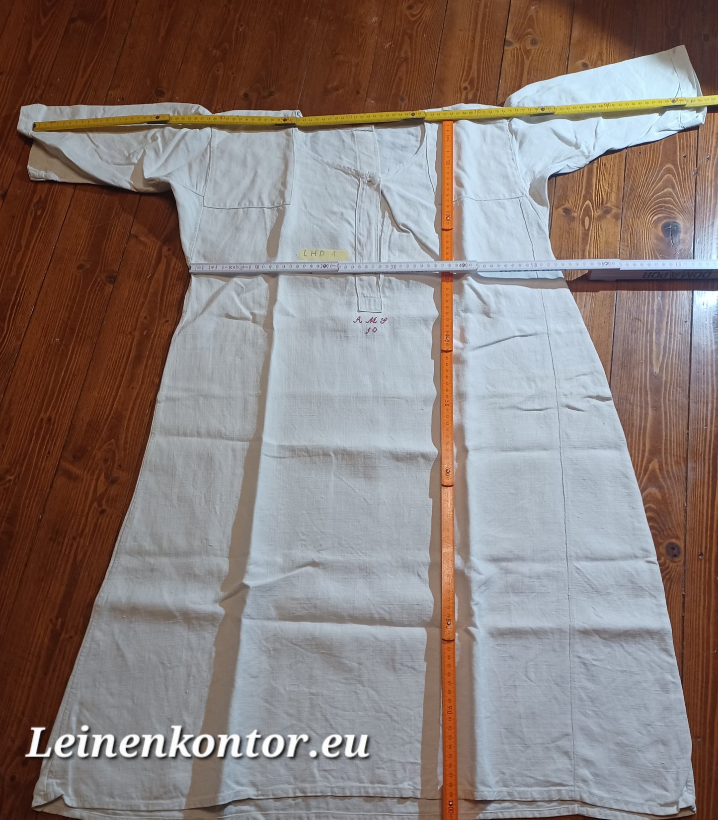 LHD1 Leinenhemd, Bauernhemd, Antikes Leinenhemd