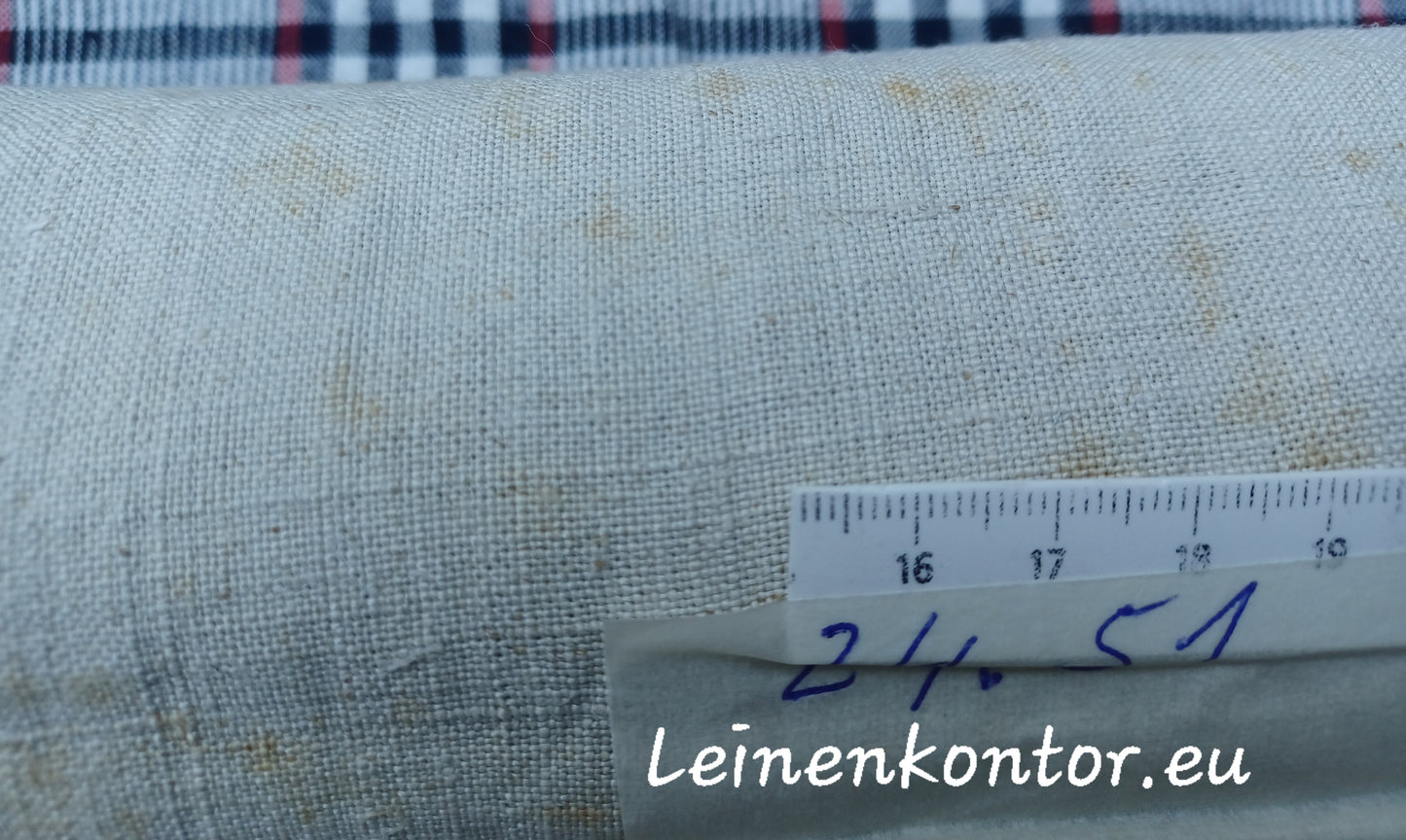 24.51 (6,7m x 0,41m x 0,55mm dick) Handtuchleinen Altes Bauernleinen Landhaus Leinenstoff Leinenballen