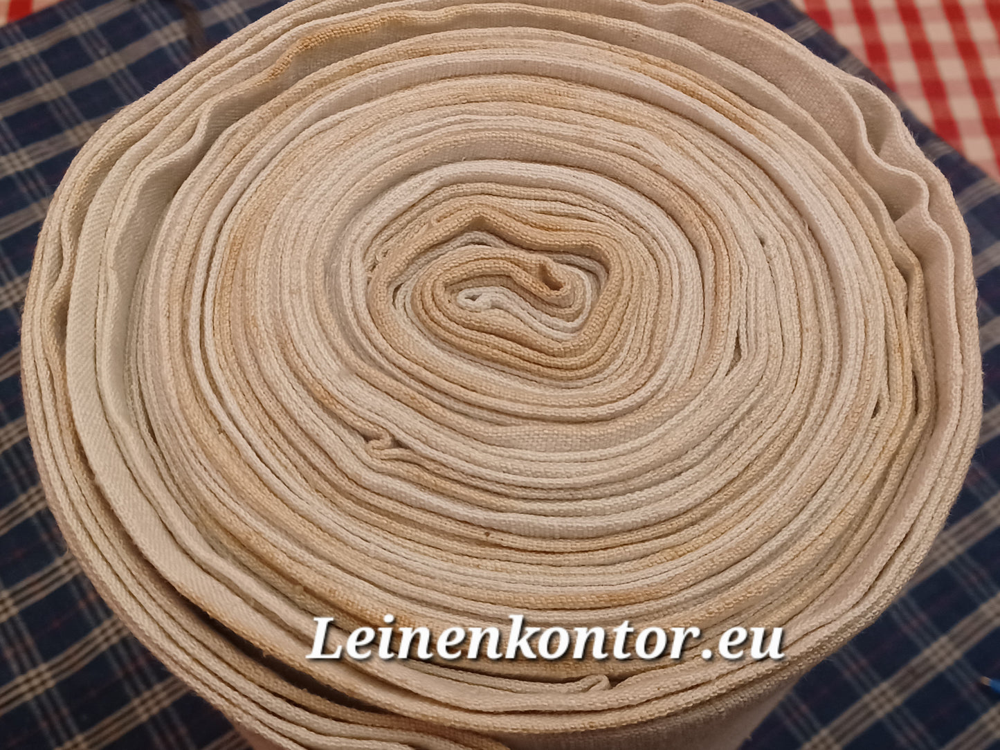 26.07 (15.2m x 0,64m x 0,55mm, 2970gr) Bauernleinen Leinen Landhaus Leinenstoff Leinenballen