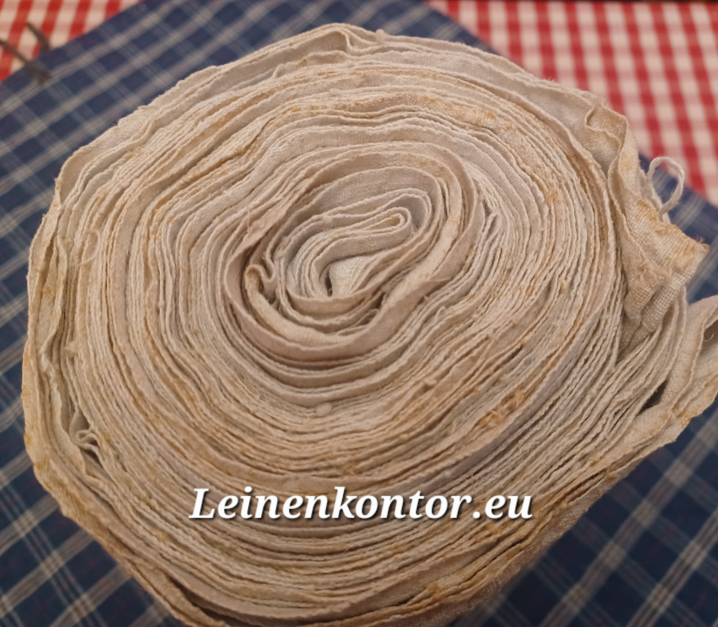 25.29 (10,3m x 0,62m x 0,45mm, 1500gr) Leinen Landhaus Leinenstoff Leinenballen