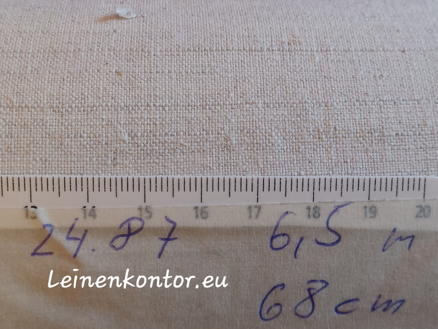 24.87 (6,5m x 0,68m x 0,5mm) Leinen Landhaus Leinenstoff Leinenballen
