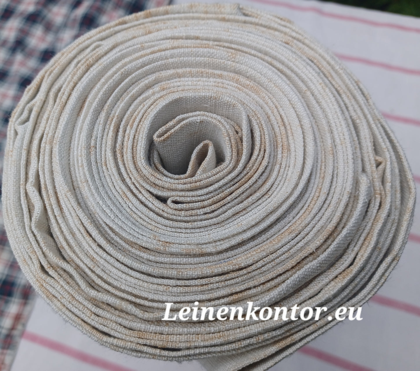 26.62 (10,4m x 0,68m x 0,7mm, 2440gr) Leinen Landhaus Leinenstoff Leinenballen