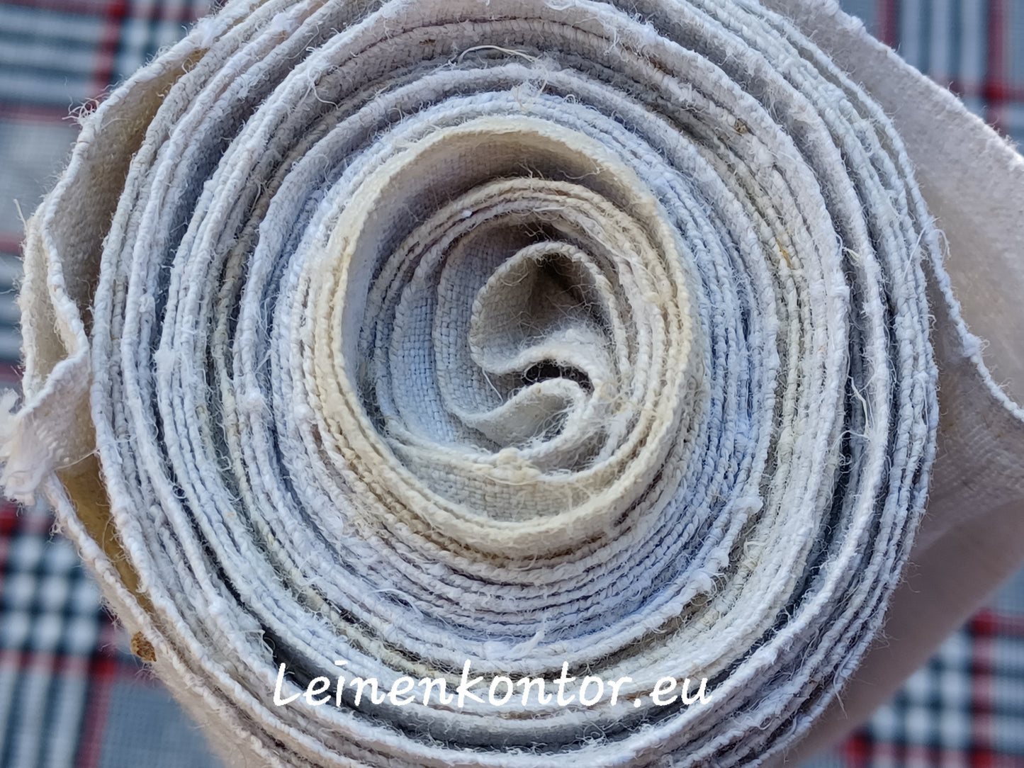24.01 (4,8m x 0,44m x 0,5mm) Altes Bauernleinen Landhaus Leinenstoff Leinenballen