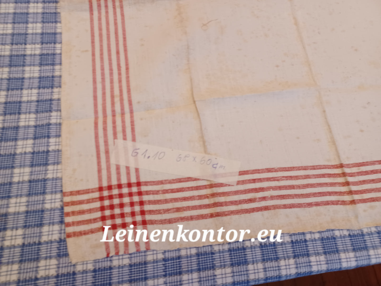 G1.10 (68cm x 60cm) Geschirrhandtuch Altes Bauerleinen Landhaus Leinenstoff Leinenhandtücher
