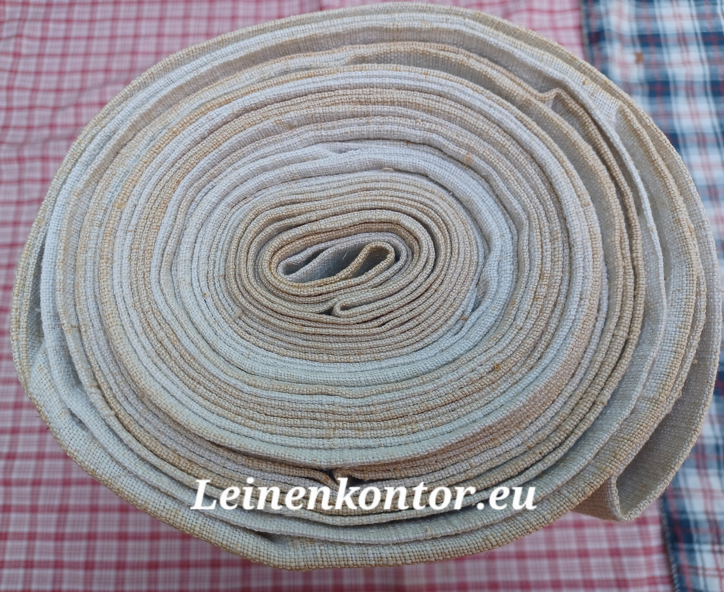 26.98 (11,1m x 0,68m x 0,8mm, 3230gr) Leinen Landhaus Leinenstoff Leinenballen
