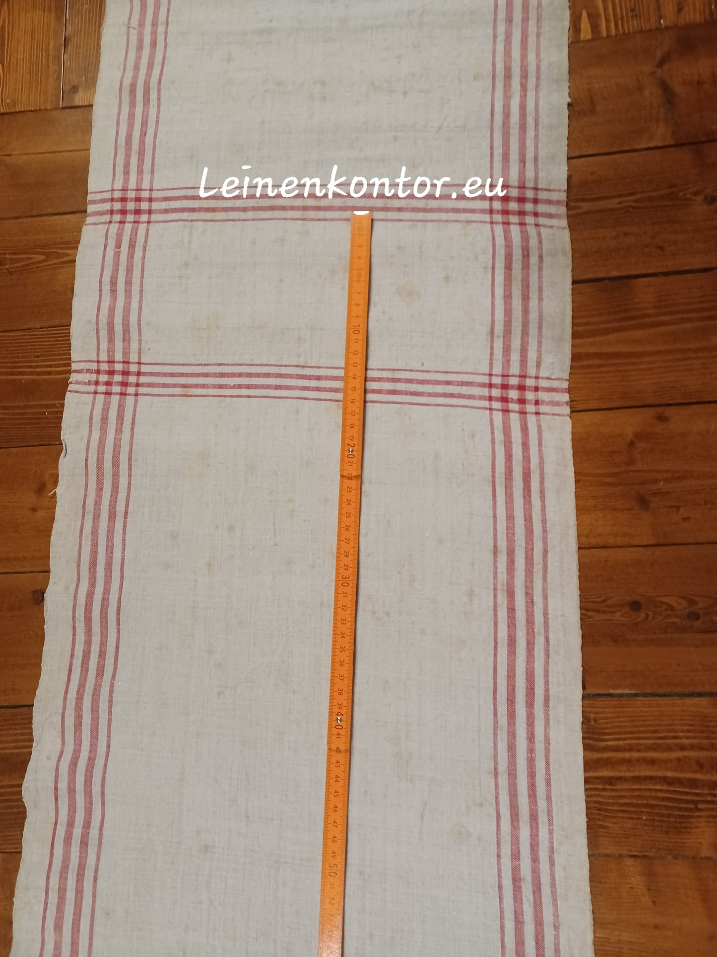24.51 (6,7m x 0,41m x 0,55mm dick) Handtuchleinen Altes Bauernleinen Landhaus Leinenstoff Leinenballen