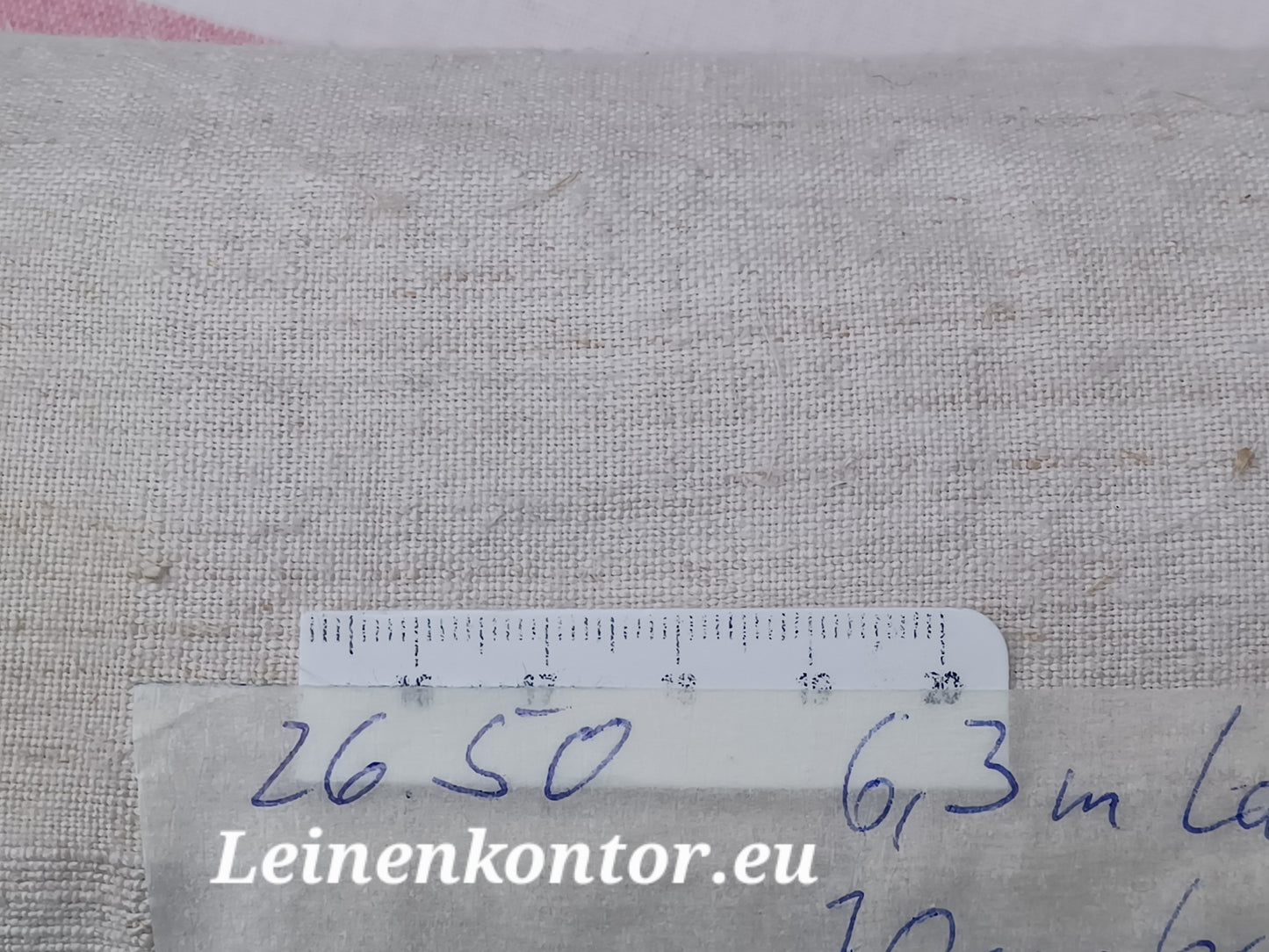 26.50 (6,3m x 0,70m x 0,5mm, 1390gr) Leinen Landhaus Leinenstoff Leinenballen