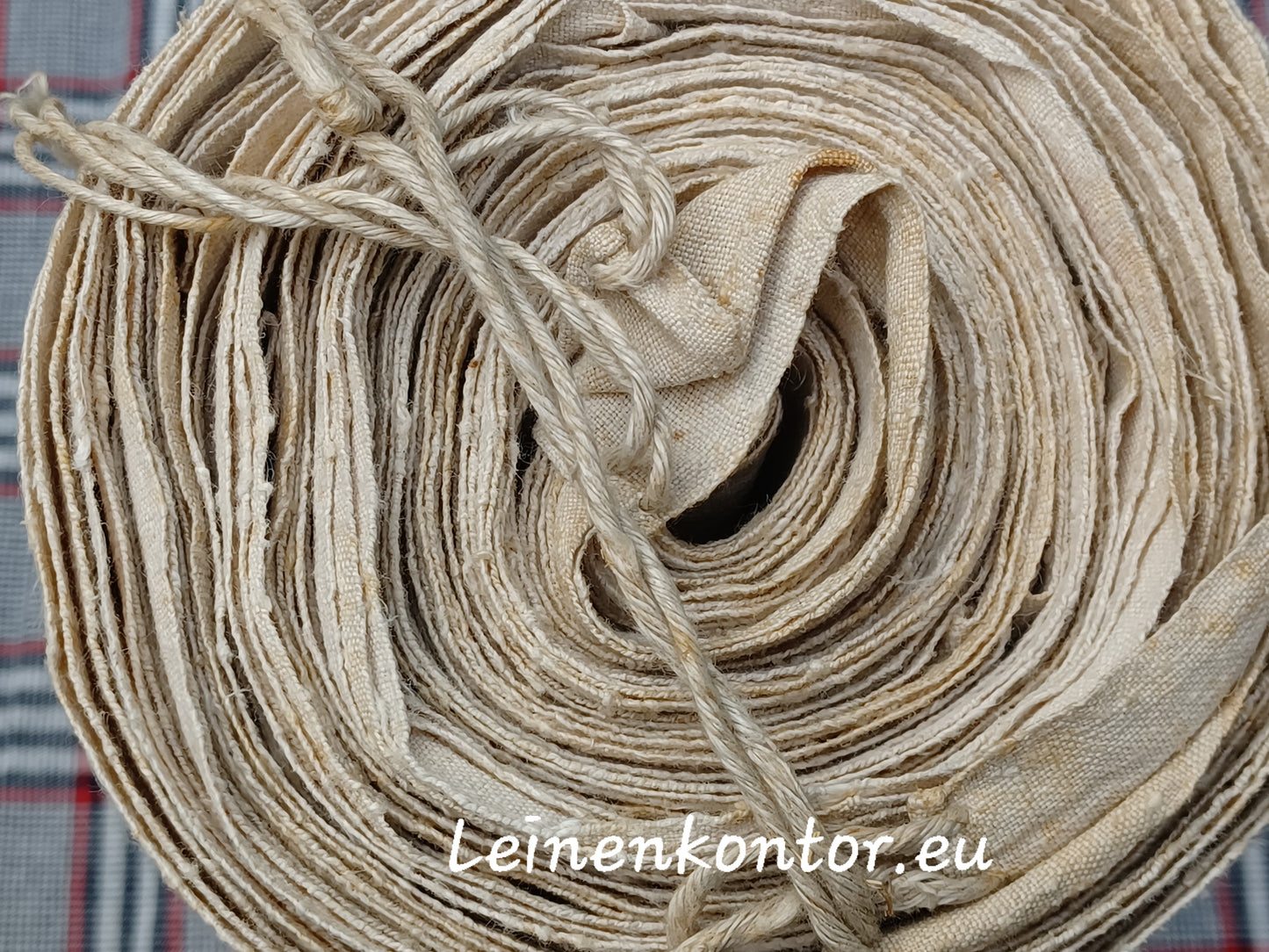 24.32 (10,8m x 0,78m x 0,55mm) Altes Bauernleinen Landhaus Leinenstoff Leinenballen