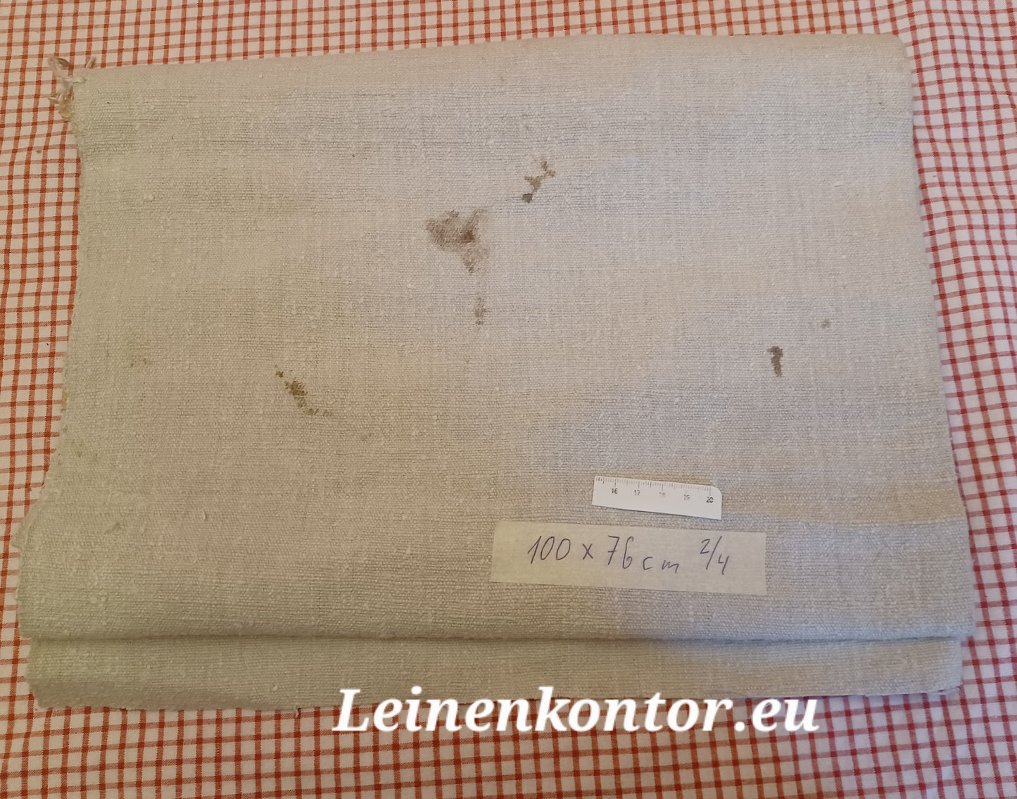 Konv. 01.03 (4 Teile) Leinen Landhaus Leinenstoff Leinenballen Bauernleinen