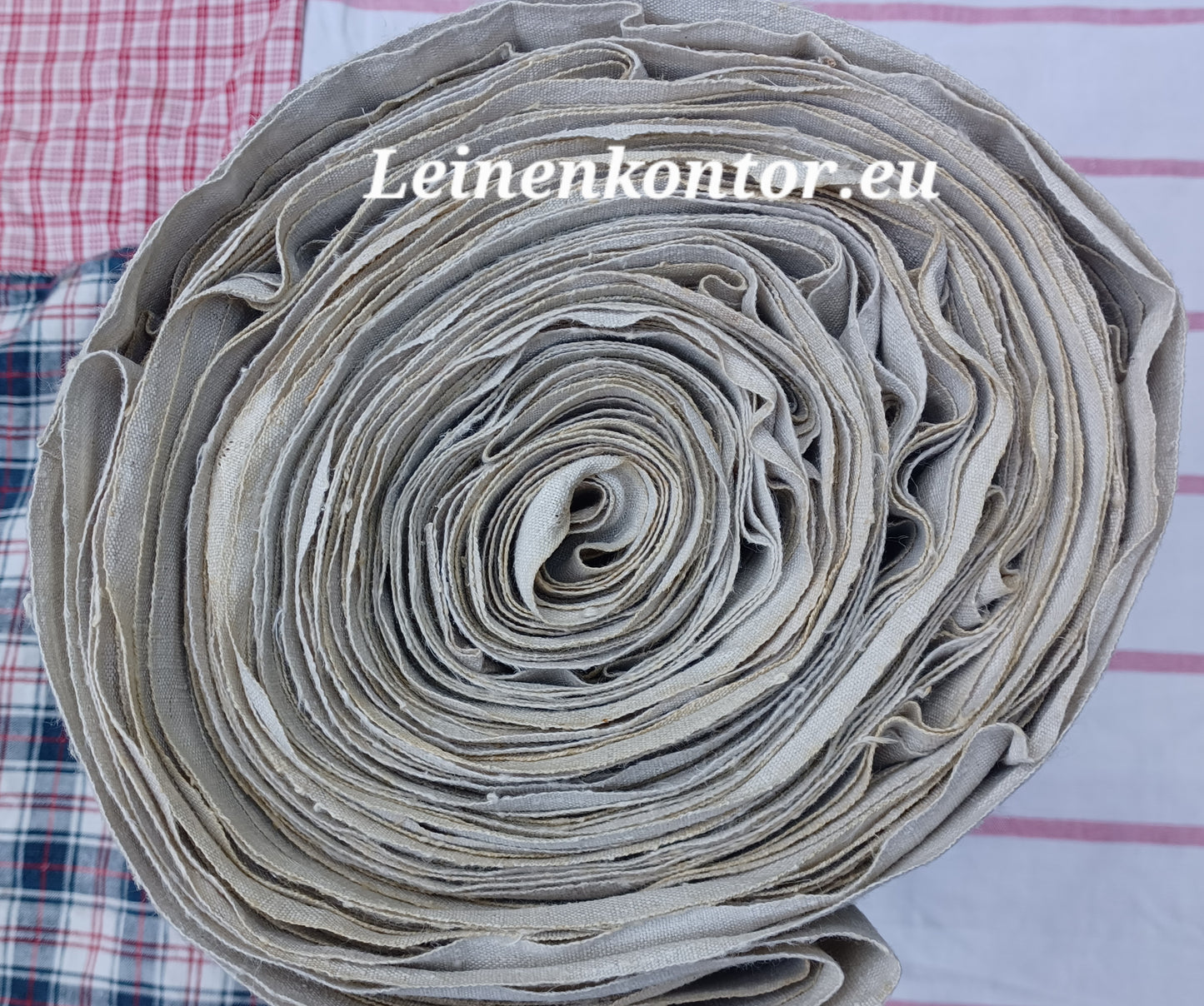27.25 (25,5m x 0,75m x 0,5mm, 5130gr) Leinen Landhaus Leinenstoff Leinenballen