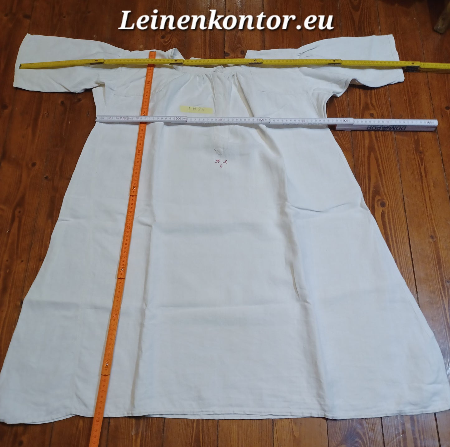 LH25 Leinenhemd, Bauernhemd, Antikes Leinenhemd