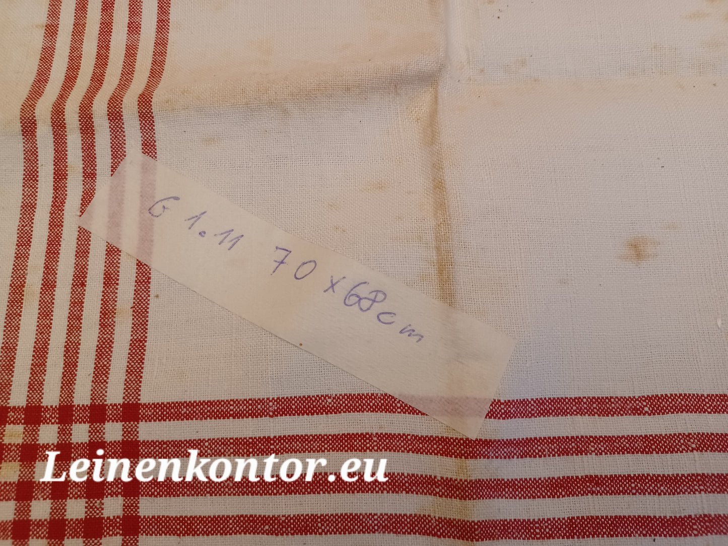 G1.11 (70cm x 68cm) Geschirrhandtuch Altes Bauerleinen Landhaus Leinenstoff Leinenhandtücher