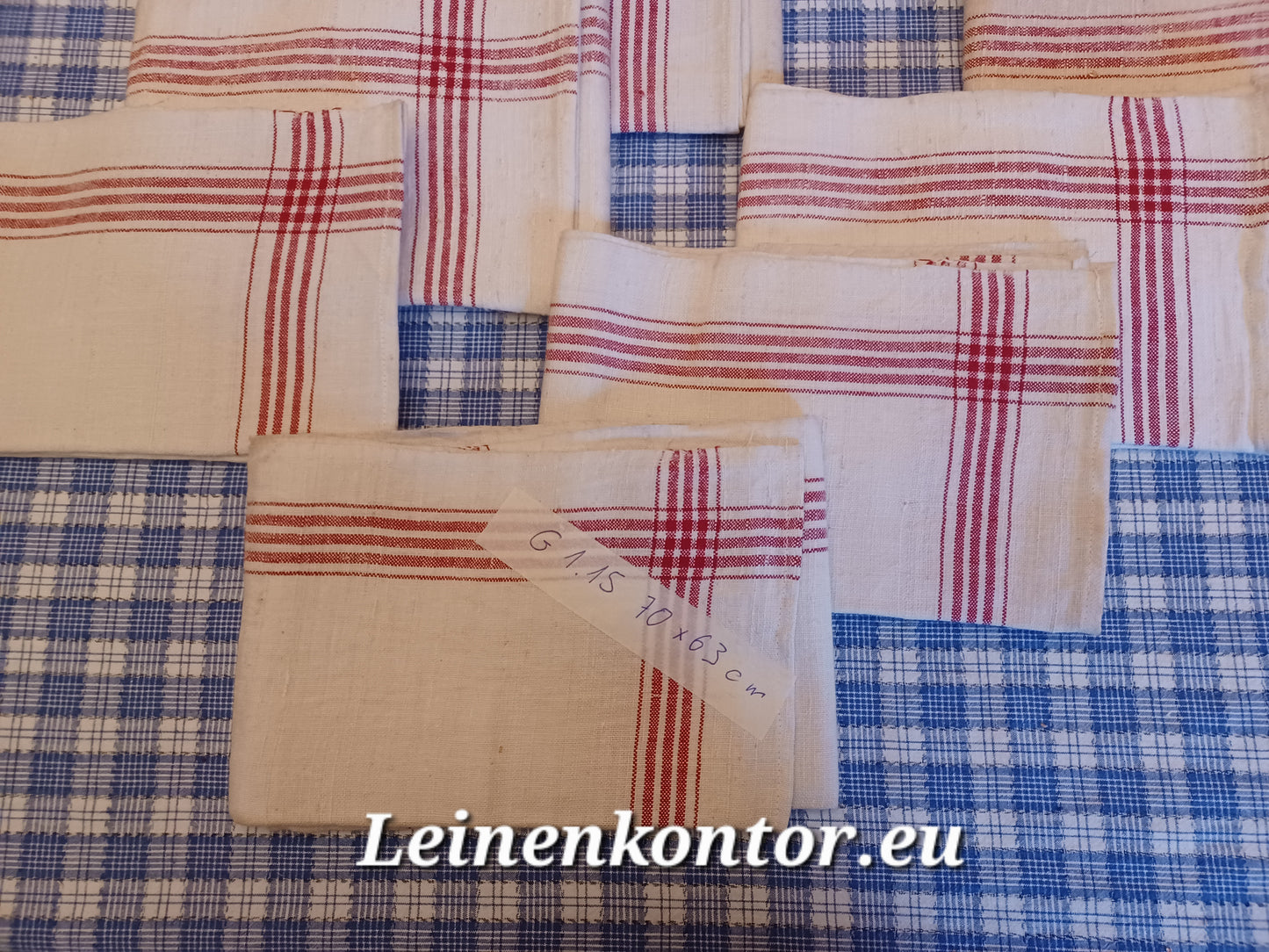 G1.15 (70cm x 63cm) Geschirrhandtuch Altes Bauerleinen Landhaus Leinenstoff Leinenhandtücher
