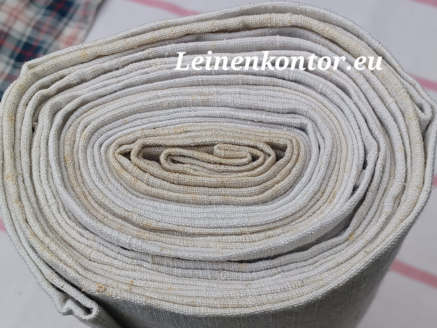 26.47 (6,5m x 0,68m x 0,55mm, 1150gr) Leinen Landhaus Leinenstoff Leinenballen