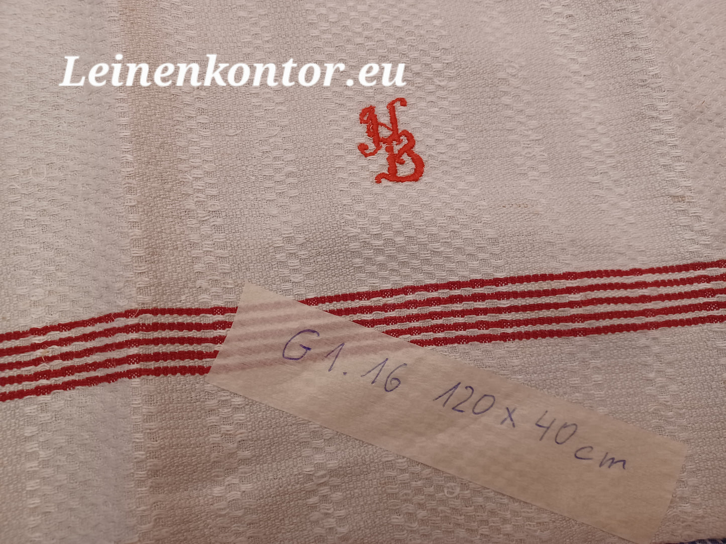 G1.16 (120cm x 40cm) Geschirrhandtuch Altes Bauerleinen Landhaus Leinenstoff Leinenhandtücher