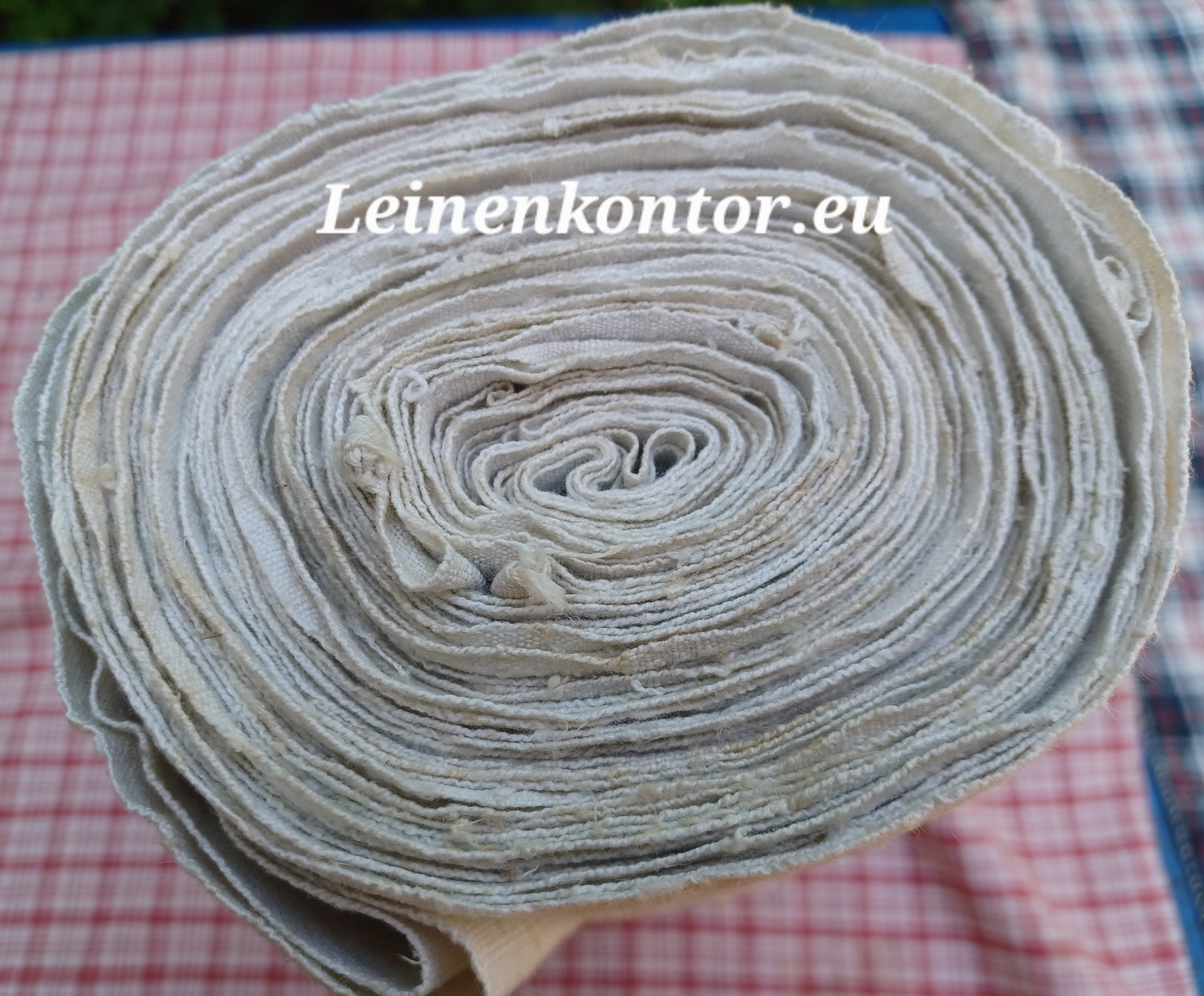 27.06 (8,3m x 0,66m x 0,55mm, 1620gr) Leinen Landhaus Leinenstoff Leinenballen