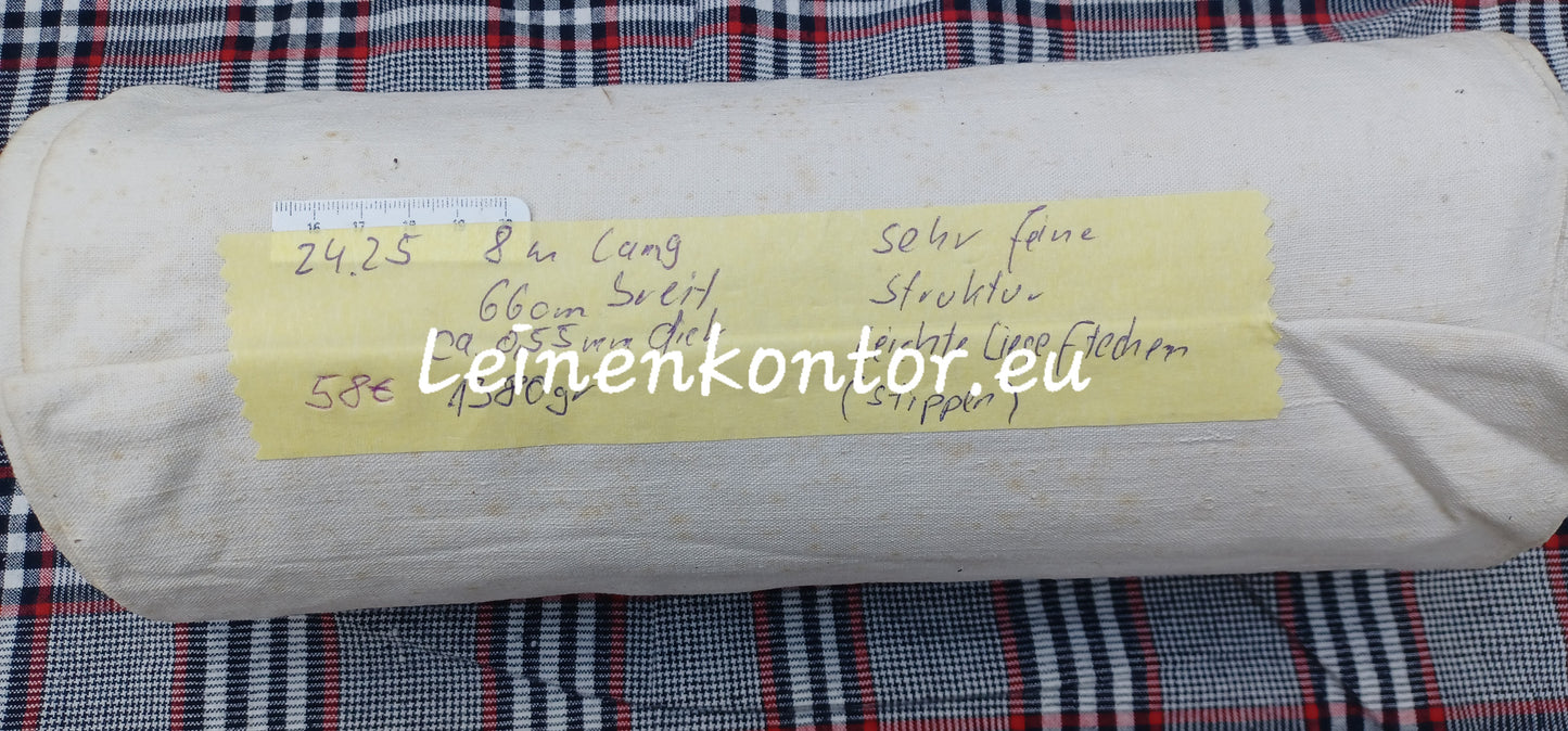 24.25 (8m x 0,66m x 0,55mm) Altes Bauernleinen Landhaus Leinenstoff Leinenballen