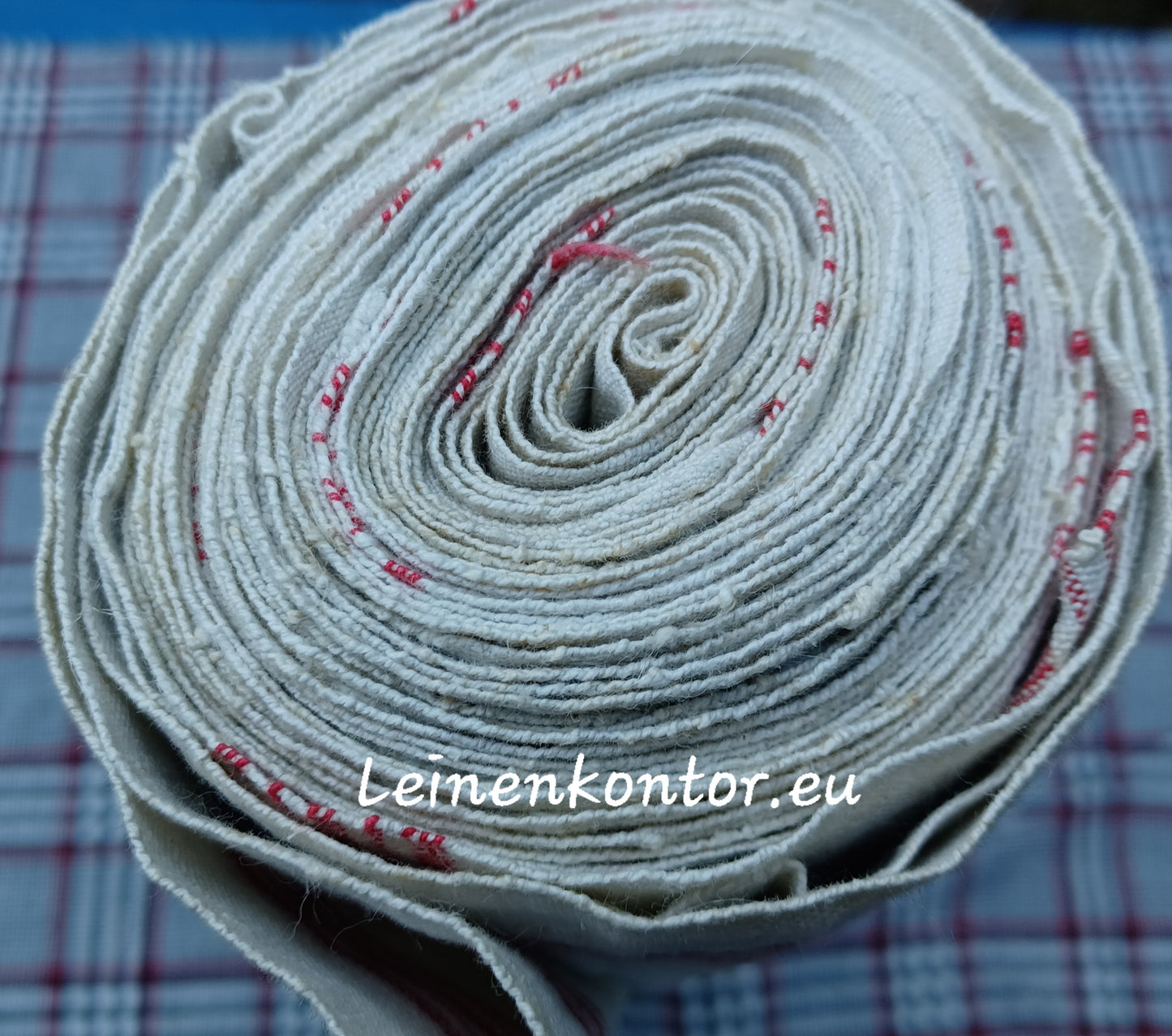 24.48 (9,1m x 0,45 x 0,55mm dick) Handtuchleinen Altes Bauernleinen Landhaus Leinenstoff Leinenballen