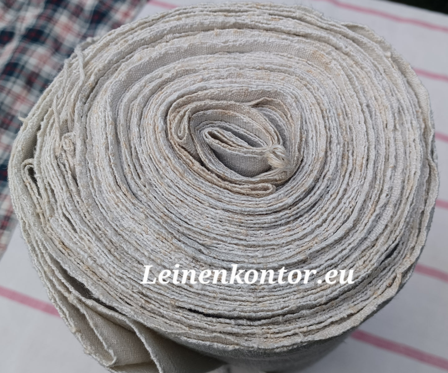 26.62 (10,4m x 0,68m x 0,7mm, 2440gr) Leinen Landhaus Leinenstoff Leinenballen