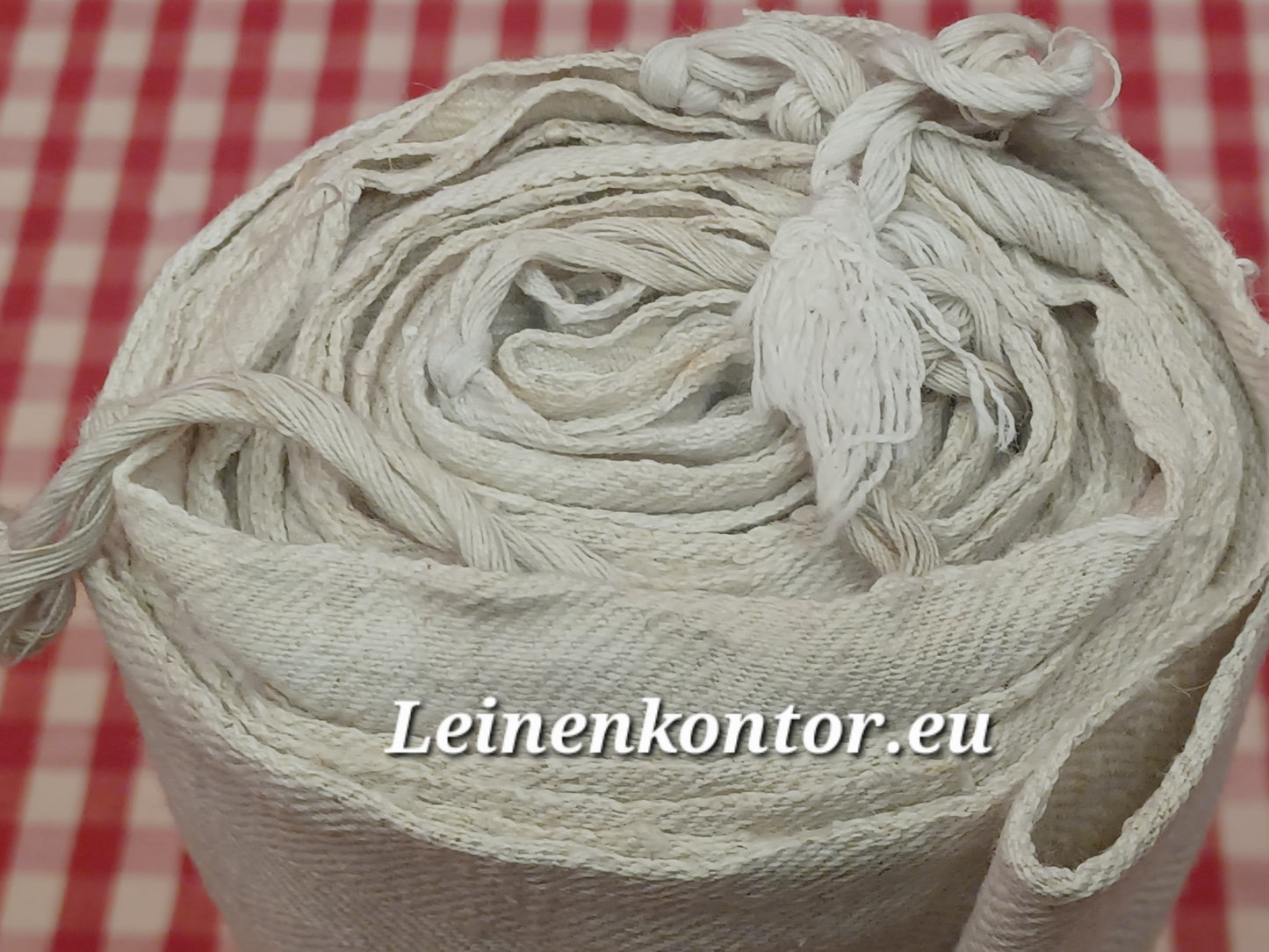 26.33 (7,3m x 0,38m x 0,7mm, 950gr) Halbleinen Leinen Landhaus Leinenstoff Leinenballen