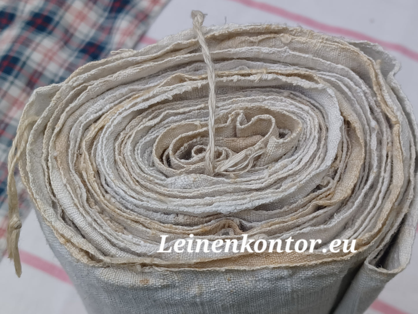 26.47 (6,5m x 0,68m x 0,55mm, 1150gr) Leinen Landhaus Leinenstoff Leinenballen
