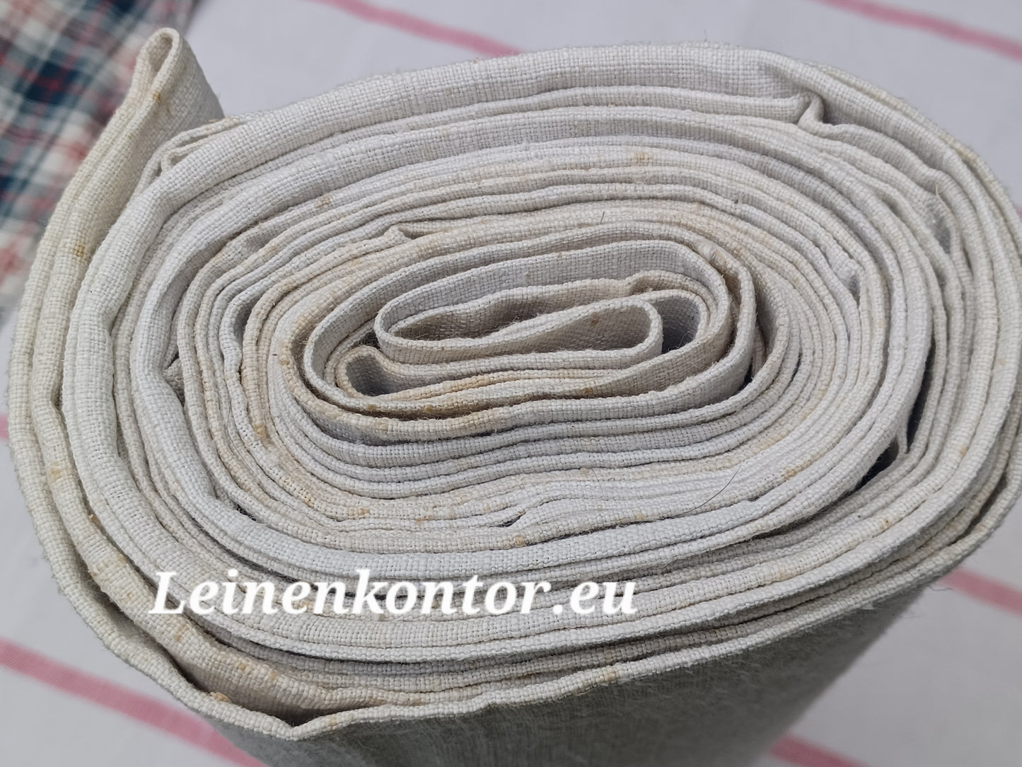 26.44 (6,5m x 0,68m x 0,55mm, 1300gr) Leinen Landhaus Leinenstoff Leinenballen
