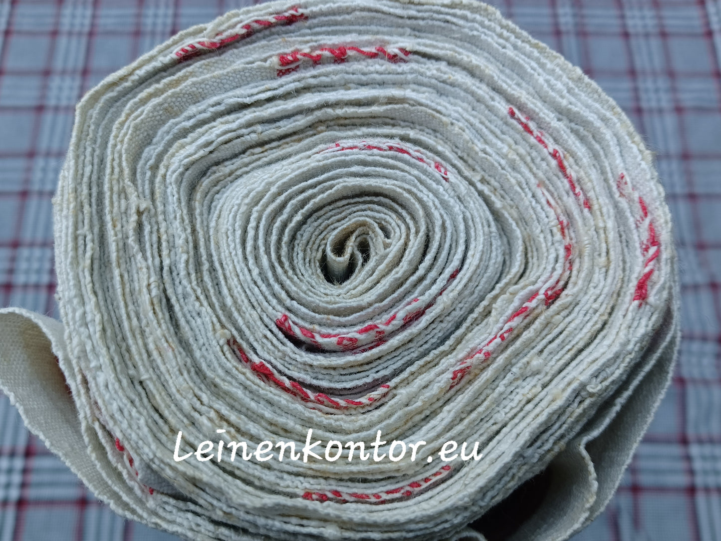 24.48 (9,1m x 0,45 x 0,55mm dick) Handtuchleinen Altes Bauernleinen Landhaus Leinenstoff Leinenballen