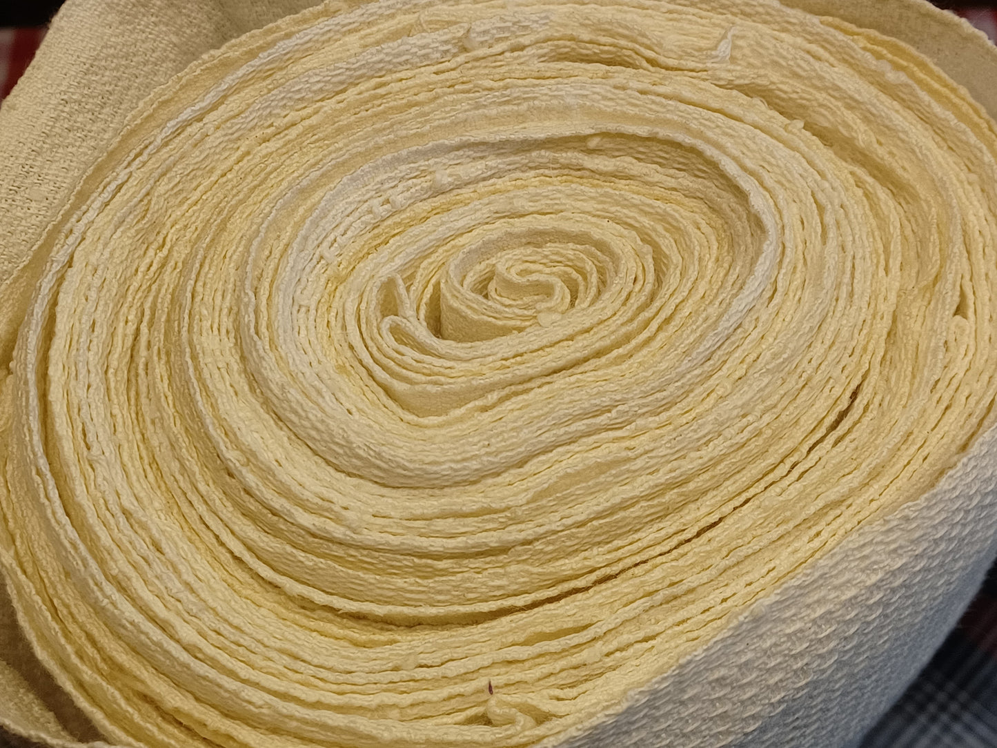 13.17 (17,0m x 0,38m x 0,55mm) Halbleinen Altes Bauern Leinen Landhaus Leinenstoff Leinenballen
