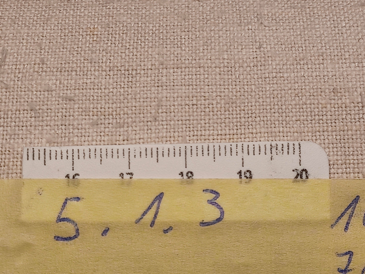 5.1.3 (10,8m x 0,70m x 0,6mm) Altes Bauern Leinen Landhaus Leinenstoff Leinenballen