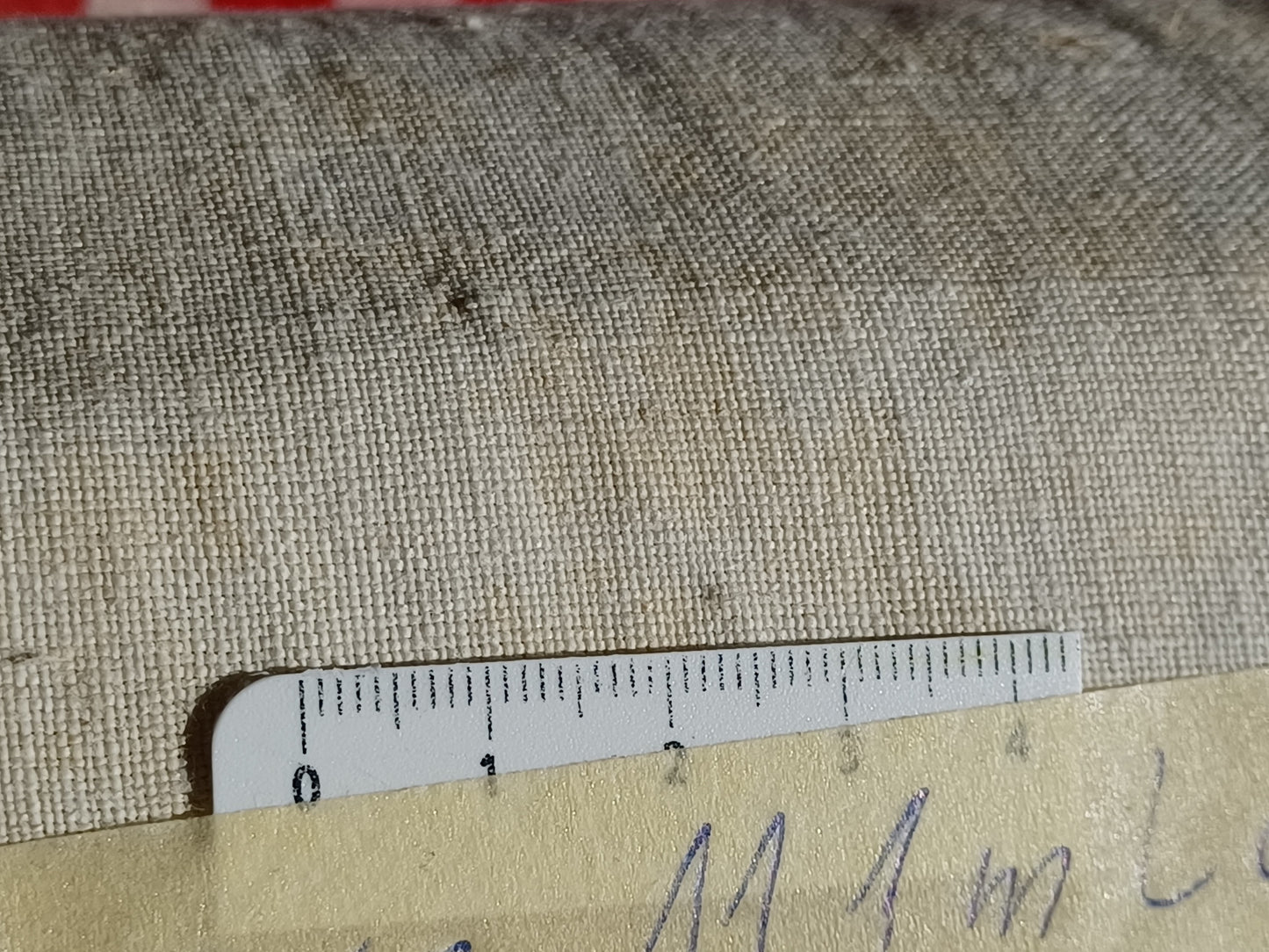 19.43 (11,1m x 0,65m x 0,6mm) Altes Bauern Leinen Landhaus Leinenstoff Leinenballen