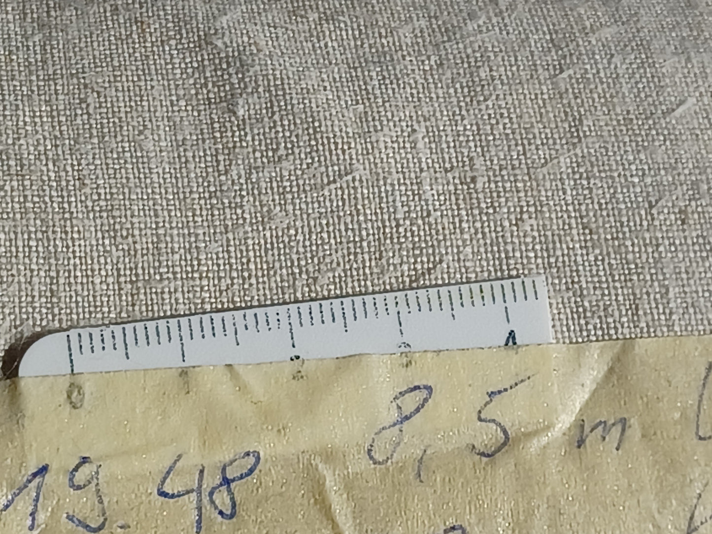 19.48 (8,5m x 0,70m x 0,5mm) Altes Bauern Leinen Landhaus Leinenstoff Leinenballen