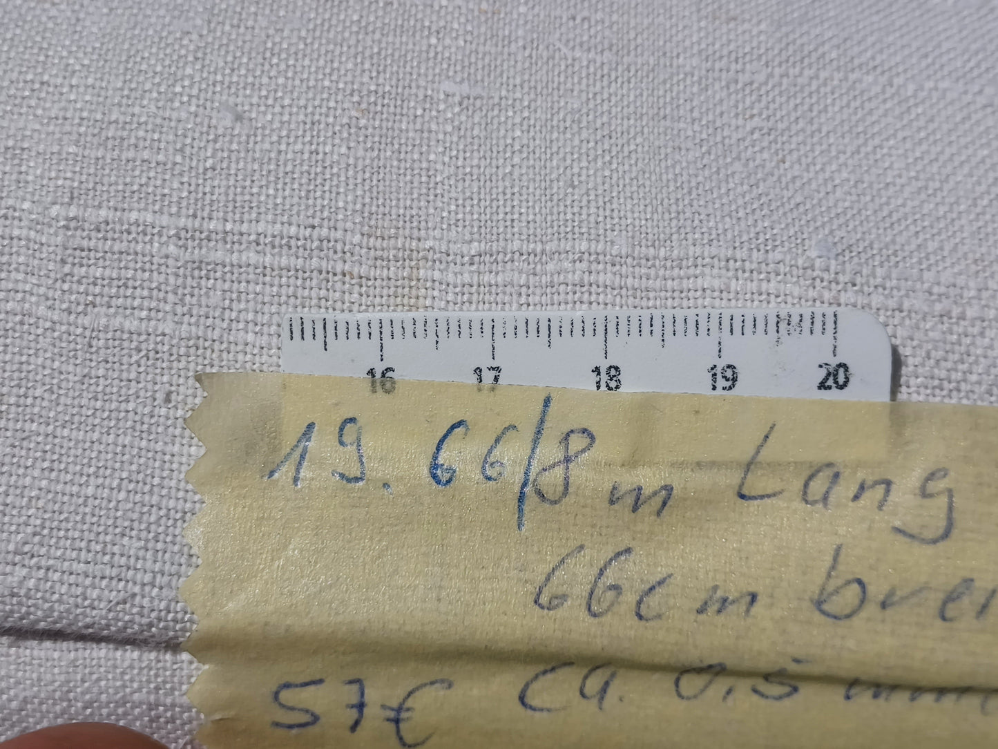 19.66 (8m x 0,66m x 0,50mm) Altes Bauern Leinen Landhaus Leinenstoff Leinenballen