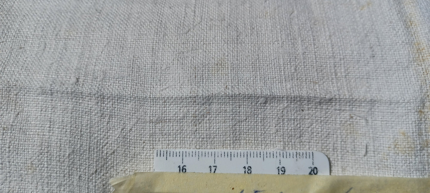 19.85 (15,40m x 0,64m x 0,55mm) Altes Bauern Leinen Landhaus Leinenstoff Leinenballen